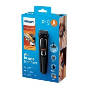 Recortador de barba Philips Grooming cuchillas autoafilables, 8 accesorios