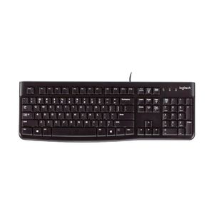 Teclado alámbrico Logitech K120, conexión usb, teclado numérico, negro