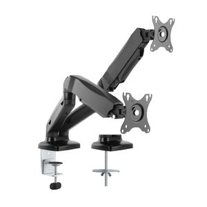 Soporte Lumi para 2 monitores 17"-32", flexible, negro