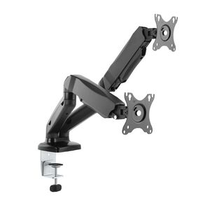 Soporte Lumi para 2 monitores 17"-32", flexible, negro