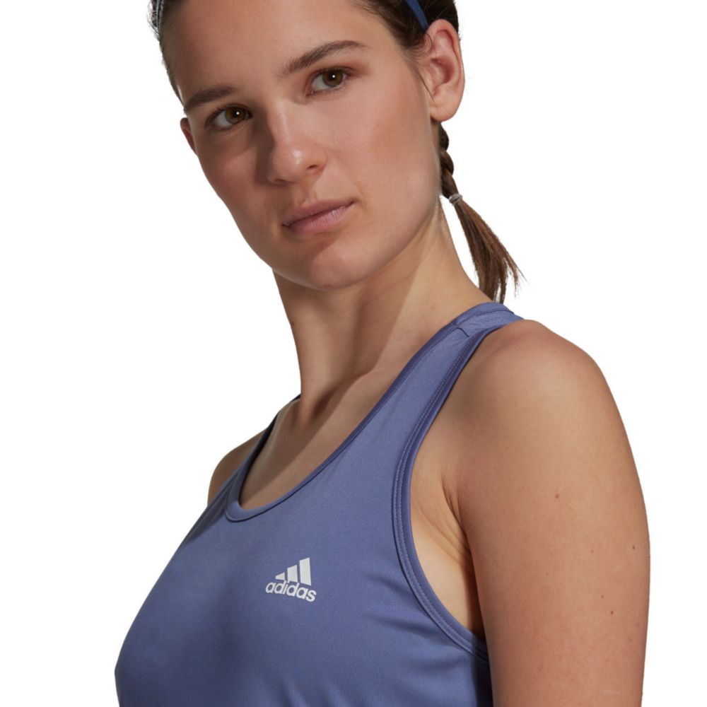 Polo Adidas Mujer Aop Tk Azul Real Plaza