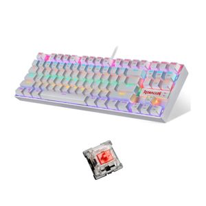 Teclado Mecánico Redragon K552W-KR Kumara Gamer Blanco