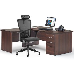 Silla Giratoria Ergonómica Decorplas Seul Bk Black con Brazos Regulables Color Negro