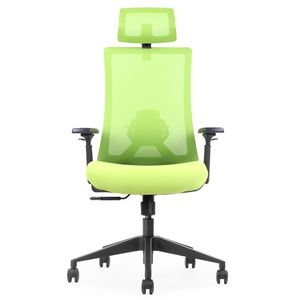 Silla Giratoria Ergonómica Decorplas Atenas Green con Brazos 3D