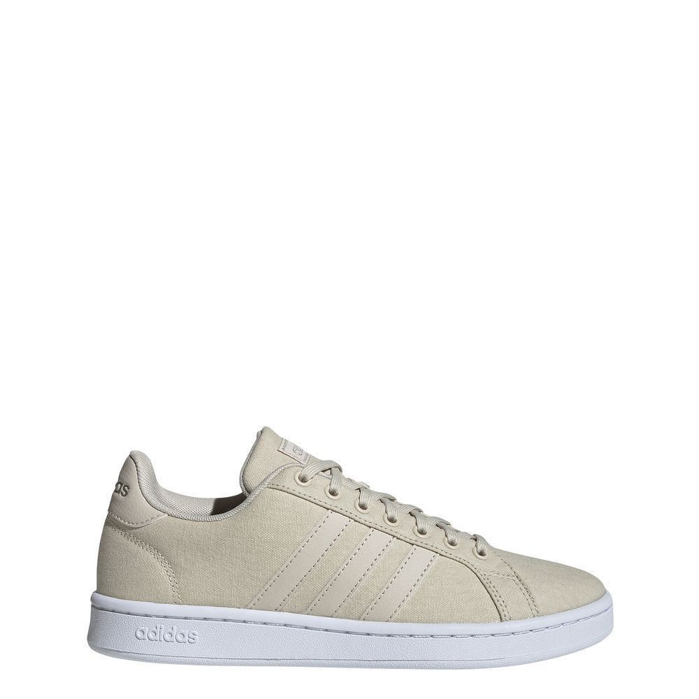 Zapatillas Adidas Mujer Grand Court Beige Real Plaza