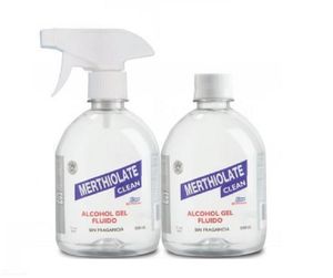 Alcohol en gel antibaceterial Instant Clean merthiolate pack 02 botellas de 500 ml