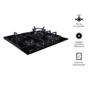 Cocina Empotrable Klimatic Aosta 60 de 4 hornillas