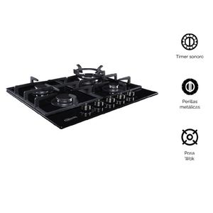 Cocina Empotrable Klimatic Trevi 60 de 4 hornillas