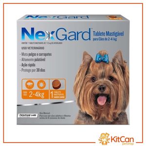 Antiparasitario para perros Nexgard 0.5gr De 2 A 4 Kg (X1 Tableta)