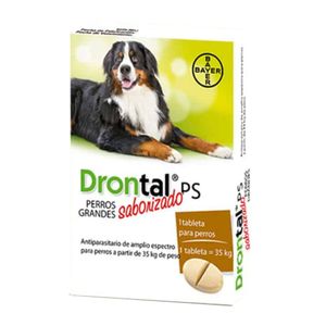 Drontal Saborizado para Perros Grandes  hasta 35 kg  1 tableta