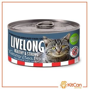 Alimento para Gatos Livelong Delicias del Mar 156 Gr
