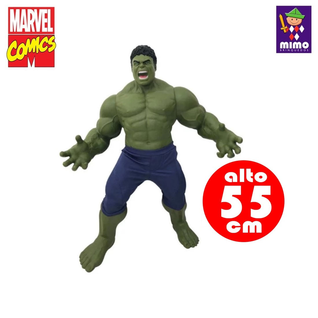 Muñeco Hulk MARVEL Avengers Endgame Gigante 55cm de Alto - Real Plaza