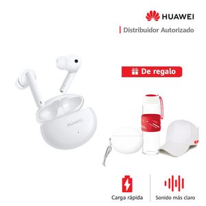 Audífonos Huawei Freebuds 4i Blanco + Case Blanco + Tomatodo + Gorra