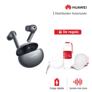 Audífonos Huawei Freebuds 4i Plateado + Case Blanco + Tomatodo + Gorra