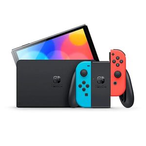 Consola Nintendo Switch OLED Neon + Smash Bros + Mario Kart + Mario 3D World