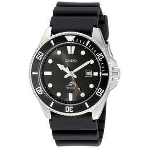 Reloj Casio Duro Marlin MDV-106-1AV Para Hombre Acuático 200m Correa De Resina Negro