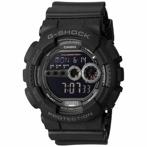 Reloj Casio G-Shock GD100-1B para Hombre Digital Luz de Fondo Acuático Negro