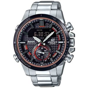 Reloj Casio Edifice Solar ECB-800DB-1A Bluetooth para Hombre Analogico Digital Plateado Negro