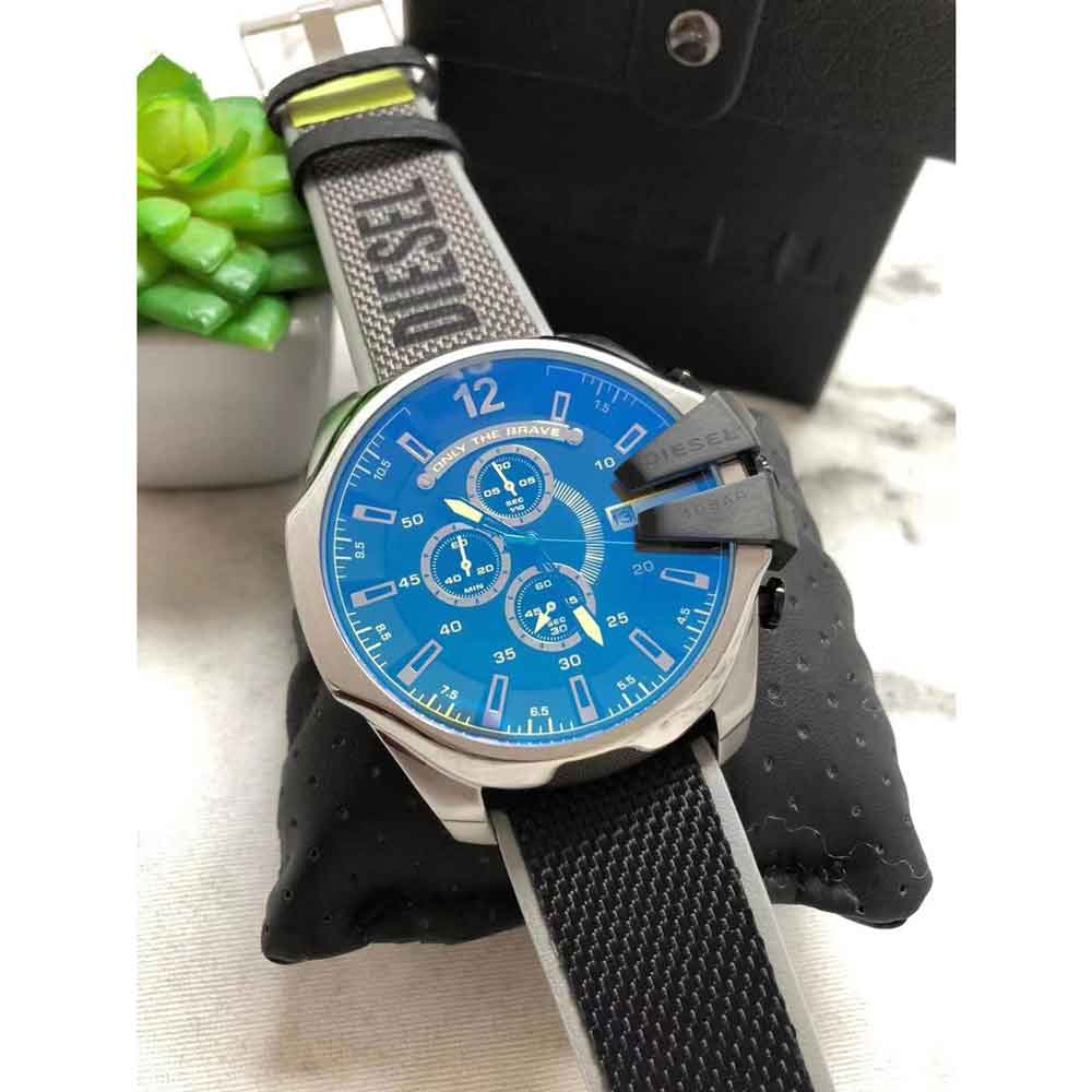 Reloj Diesel Mega Chief DZ4523 Para Hombre Cronómetro Correa de