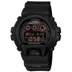 Reloj Casio G-Shock DW-6900MS-1 Para Hombre Digital Luz de Fondo Acuático Negro