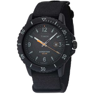 Reloj Timex Expedition Gallatin Solar TW2U30300 Para Hombre Fecha Correa de Nailon Negro