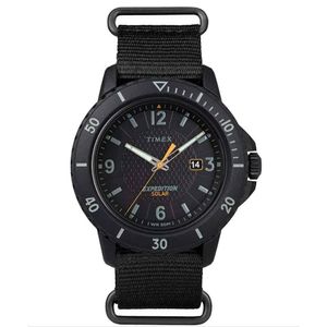 Reloj Timex Expedition Gallatin Solar TW2U30300 Para Hombre Fecha Correa de Nailon Negro
