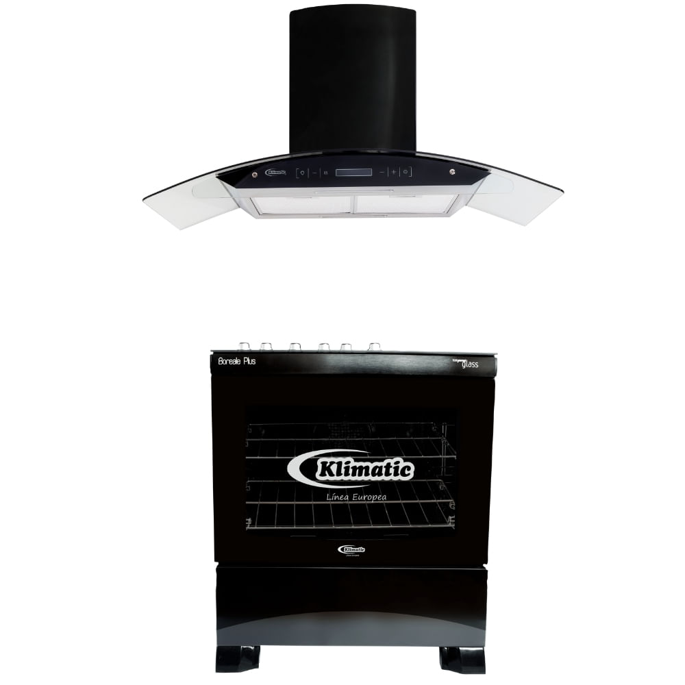 Combo Klimatic Cocina A Gas Boreale 5H Plus + Campana Decorativa ...