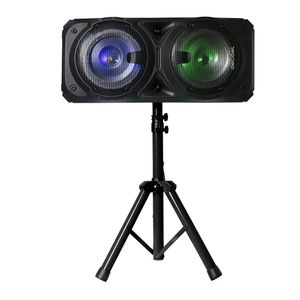 Parlante de torre bluetooth Decibel 80W luces led + trípode