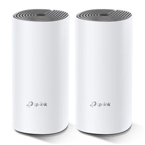 Sistema Wifi Mesh TP-Link Deco E4-3 Ac1200 pack x 2, doble banda, router y acces point, 2 puertos LAN, 2 antenas internas