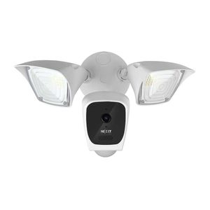 Cámara de seguridad para exteriores Nexxt Nhc-f610 ángulo de visión 85°, 2 MP, IP65 + lámparas y sensor de movimiento