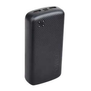 Batería externa G Mobile 20000 mAh, carga rápida 18W, 2 puertos usb, negro