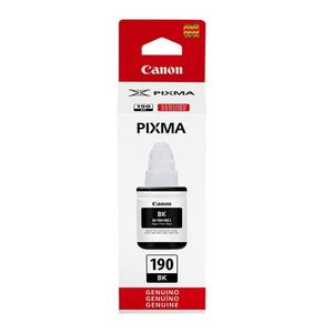 Botella de tinta Canon GI-190 negro rinde 7000 páginas 70 ml