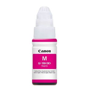 Botella de tinta Canon GI-190 magenta rinde 7000 páginas 70 ml