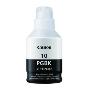Botella de tinta Canon GI10BK negro rinde 6000 páginas 170 ml