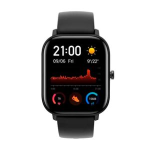 Smartwatch Amazfit GTS resistente al agua, máx. 14 días, modos deportivos, 1.65", negro