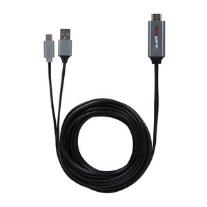 Cable tipo C a hdmi Teraware + cable usb auxiliar 2 m