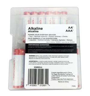 Pilas alcalinas Radioshack AAA x12 + AA x12