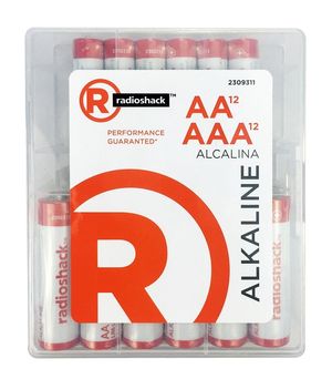 Pilas alcalinas Radioshack AAA x12 + AA x12