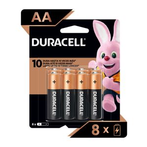 Pilas alcalina Duracell AA x8