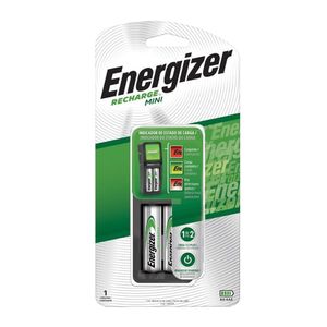 Cargador de pilas Mini Energizer Recharge AA/AAA + 2 pilas AA