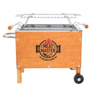 Caja China Meat Master Inoxidable Chica con Parrilla de Varillas Inoxidable