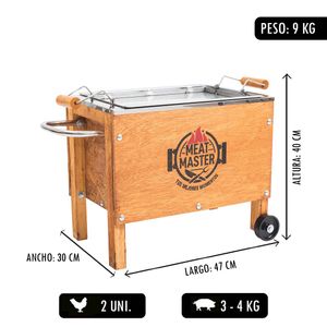Caja China Meat Master Inoxidable Chica