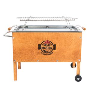 Caja China Meat Master Inoxidable Mediana con Parrilla de Varillas Inoxidable