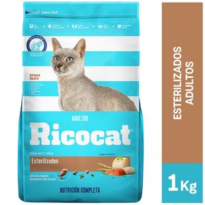 Comida para Gatos RICOCAT Adultos Esterilizados Bolsa 1Kg