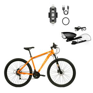 Bicicleta Aluminio Xclusive Aro 29 Nn Freno Disco Hidraulico + Kit Luces Delantera Ne Trasera Bl