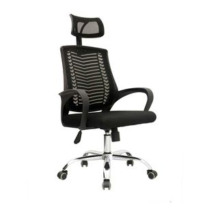 Silla de Oficina Giratoria Lifan Negro Con Cabecero Bonno