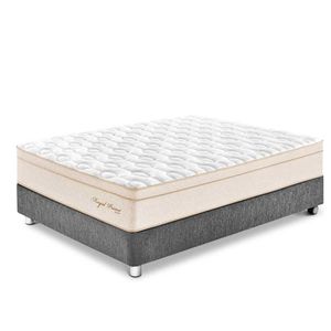 Cama Box Tarima PARAISO Royal Prince Acero 2 Plz + 2 Almohadas Viscoelásticas + Protector