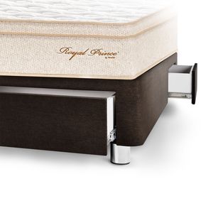 Dormitorio 4 Cajones PARAISO Royal Prince Chocolate 2 Plz + 2 Almohadas Viscoelásticas + Protector