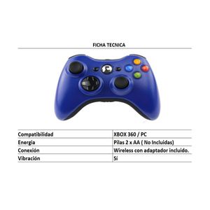 Mando Inalámbrico compatible Xbox 360 PC Juegos Gamer