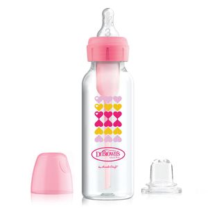 Kit de Transición 2 en 1 Boca Estrecha Options+ 8oz Rosado